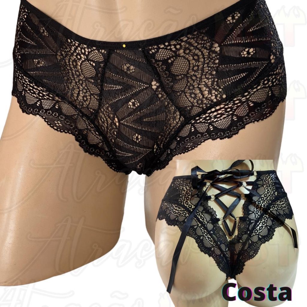 *CALCINHA LACRADORA-VERMELHA 