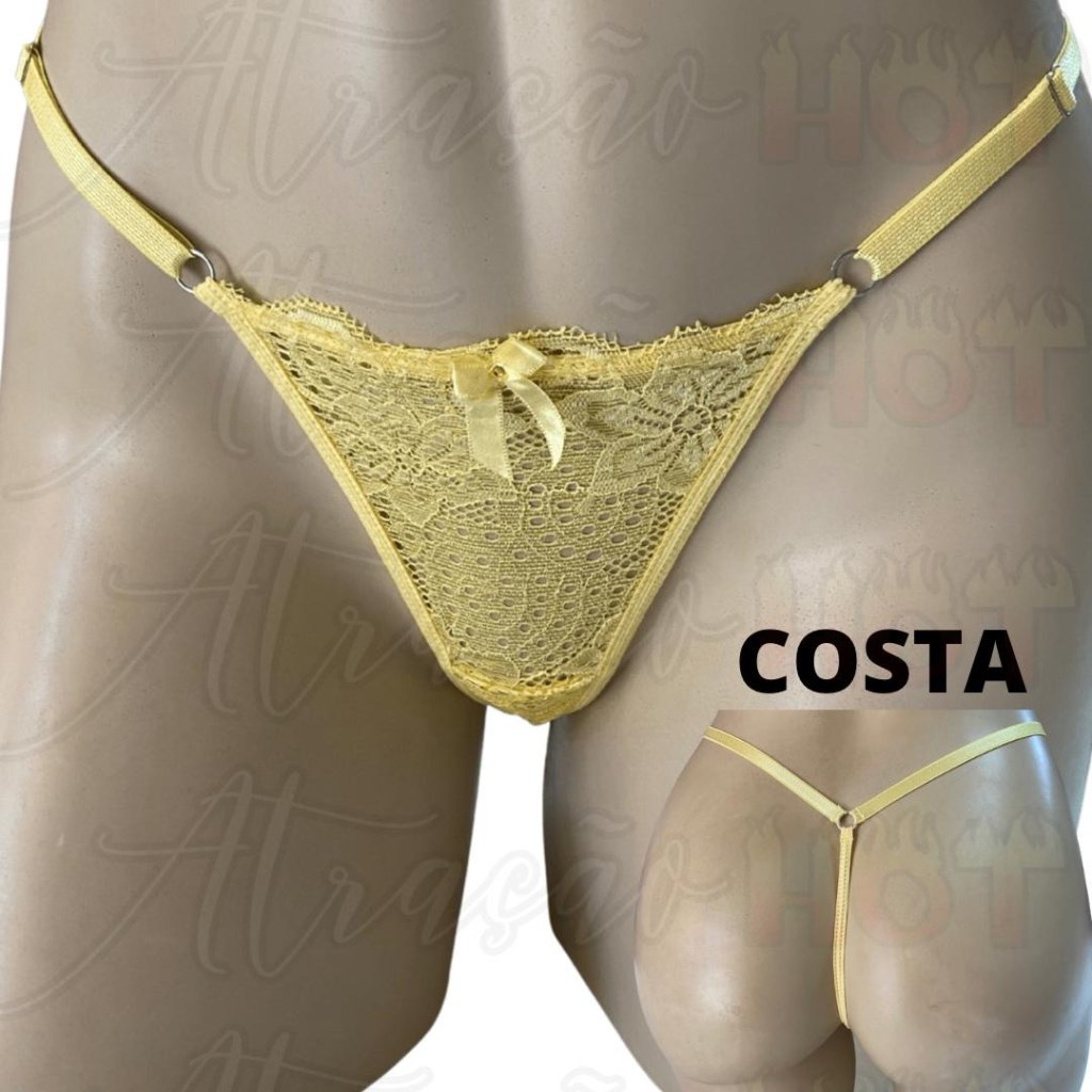 *TANGA FIOZINHO - AMARELA 