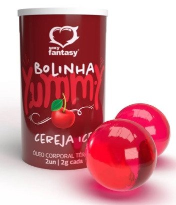 *Yummy Bolinha Beijável Térmica - CEREJA ICE 