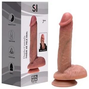 *PÊNIS REALÍSTICO COM VENTOSA 17,8 X 3,3CM - 6941994318143