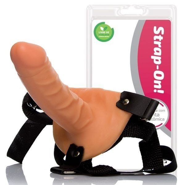 *CINTA COM CAPA PENIANA COM BASE TRIANGULAR - cinta ajustável Strap-on! 15cm  - ADAO067C