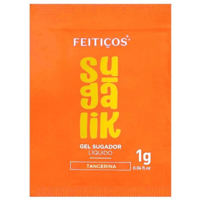 *SACHÊ SUGALIK - TANGERINA - SUGADOR PULSADOR LÍQUIDO 1G FEITIÇOS 