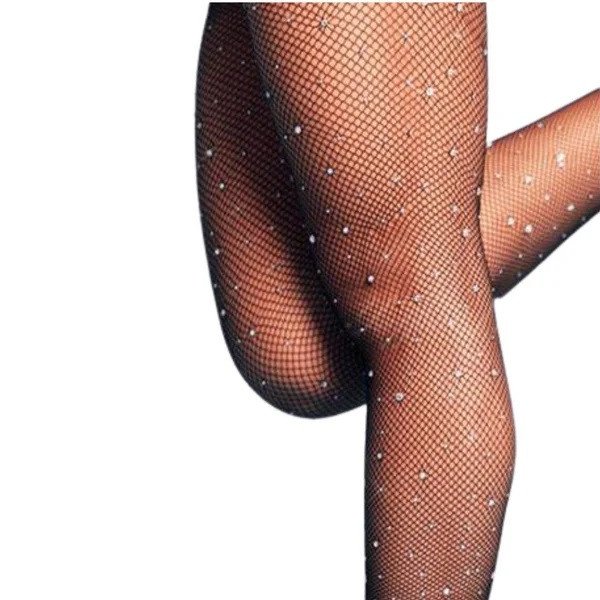 ºMeia Calça Arrastão Com Strass - 1430201501