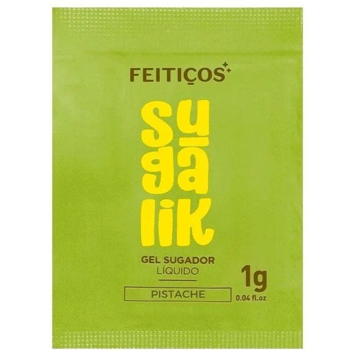 ºSACHÊ SUGALIK - PISTACHE - SUGADOR PULSADOR LÍQUIDO 1G FEITIÇOS - 7908732701208