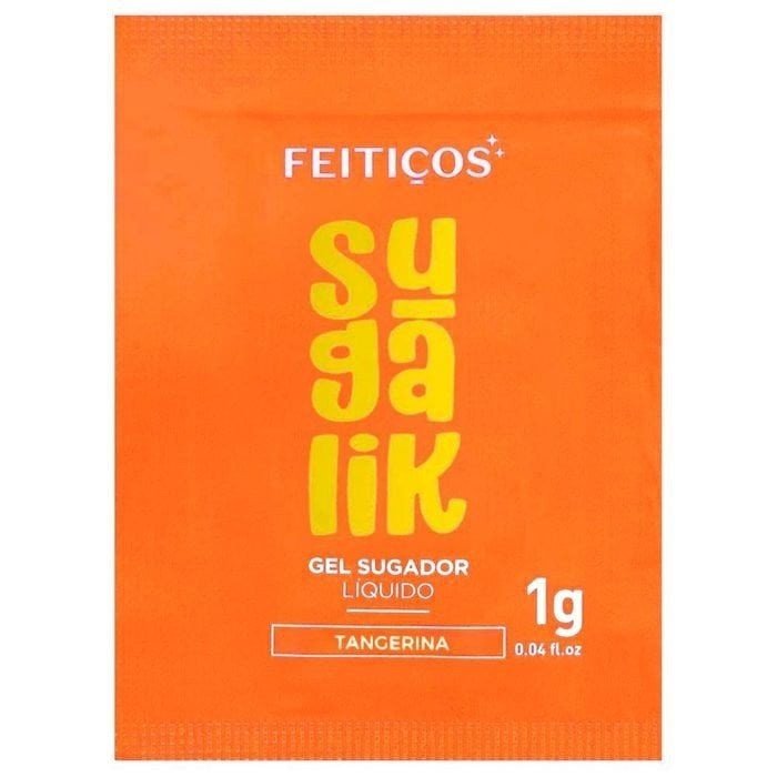 *SACHÊ SUGALIK - TANGERINA - SUGADOR PULSADOR LÍQUIDO 1G FEITIÇOS 