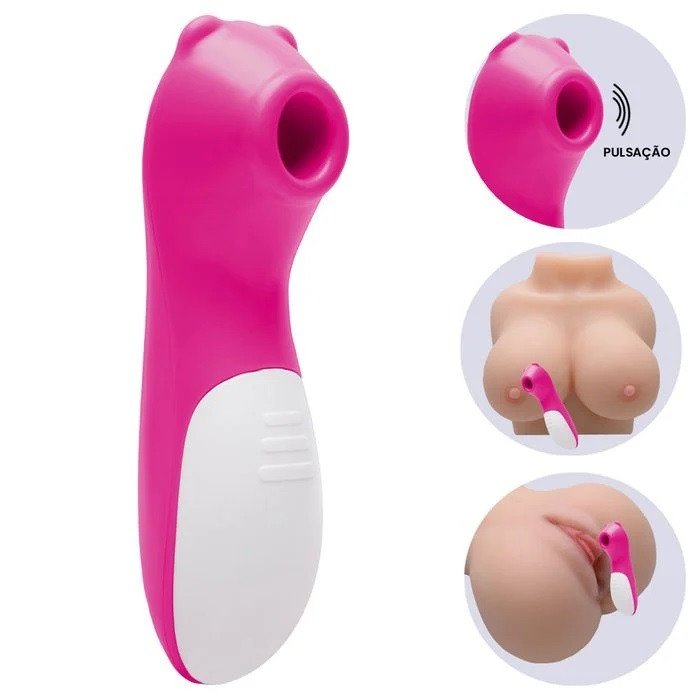 ºJAMES - PINK - ESTIMULADOR DE CLITÓRIS  10 MODOS DE PULSAÇÃO