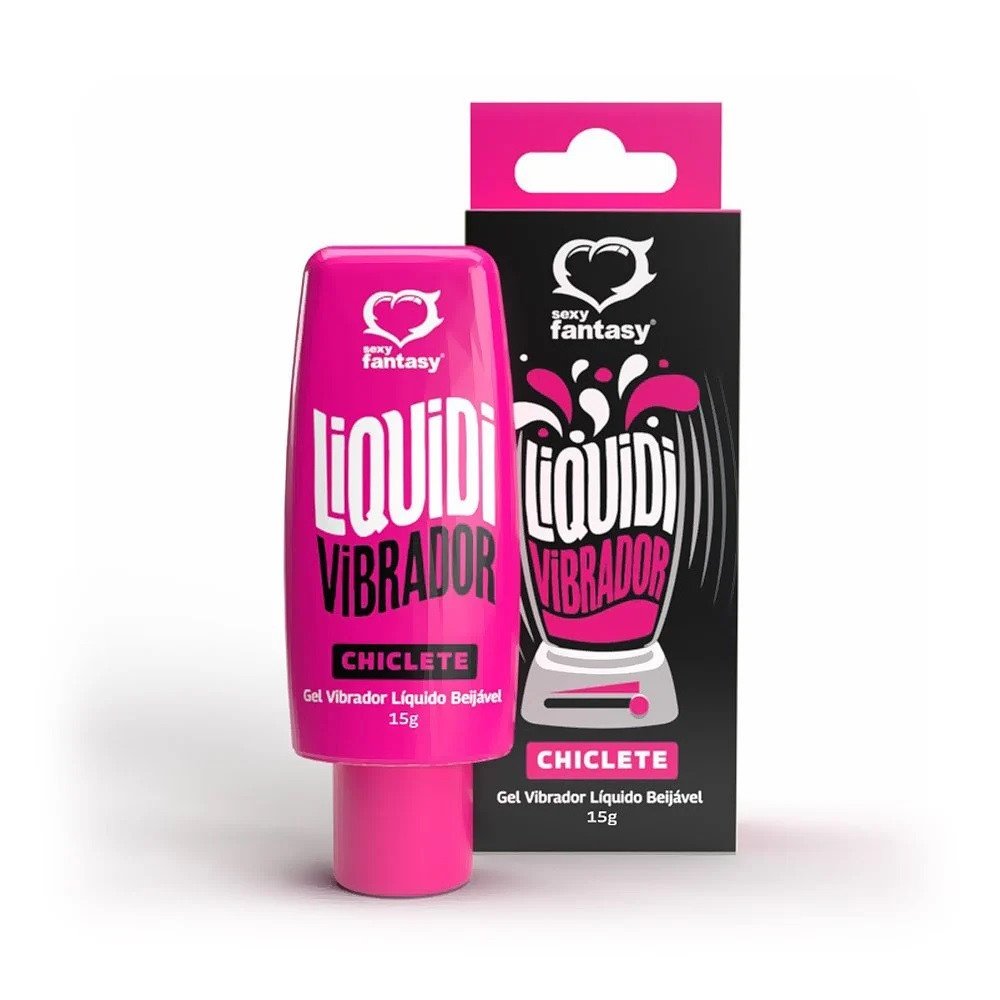 *Liquidi Vibrador Gel Vibrador Líquido Beijável - CHICLETE