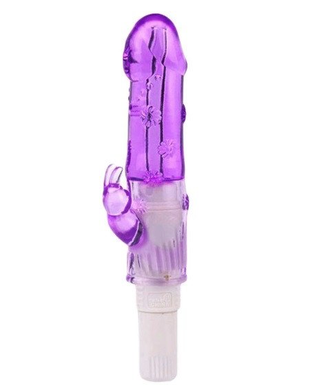 ºVibrador Ponto G Jelly Com Capa Removível - ROXO