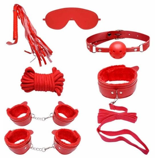 *KIT SADO BONDAGE - VERMELHO