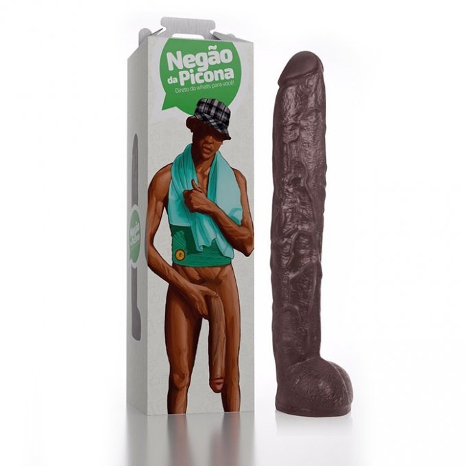 °PRÓTESE PÊNIS NEGÃO DA PICONA 39CM