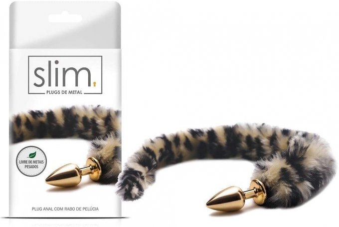 ºPlug Anal com rabo de pelúcia - Slim