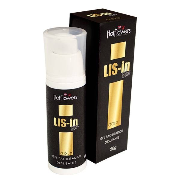 *LIS-IN HOT GOLD gel facilitador deslizante - 7898904448010 7898911460272 
