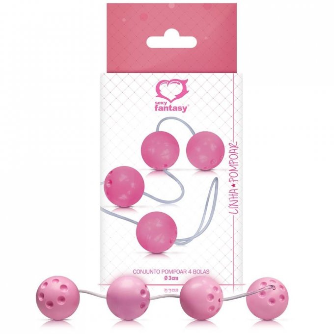 °Conjunto Pompoar com 4 bolas Sexy Fantasy