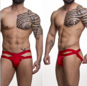 ºJOCK VERMELHO COM ELASTICO FRONTAL DUPLO ABERTO SD102V