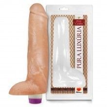 ºPÊNIS REALÍSTICO COM ESCROTO E VIBRO – 27X5,5CM -PC033- 7899564704430
