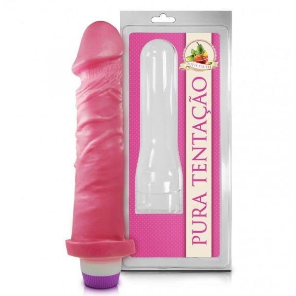 ºPÊNIS REALÍSTICO AROMÁTICO DE TUTTI FRUTTI COM VIBRO– 17,5X4,1CM  -PC002- 7898540502534 