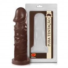 ºPÊNIS REALÍSTICO AROMÁTICO DE CHOCOLATE – 15,3,X4CM PA005