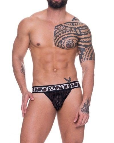 ºJOCK ARRASTAO PRETO COM ELÁSTICO ONÇA SD088