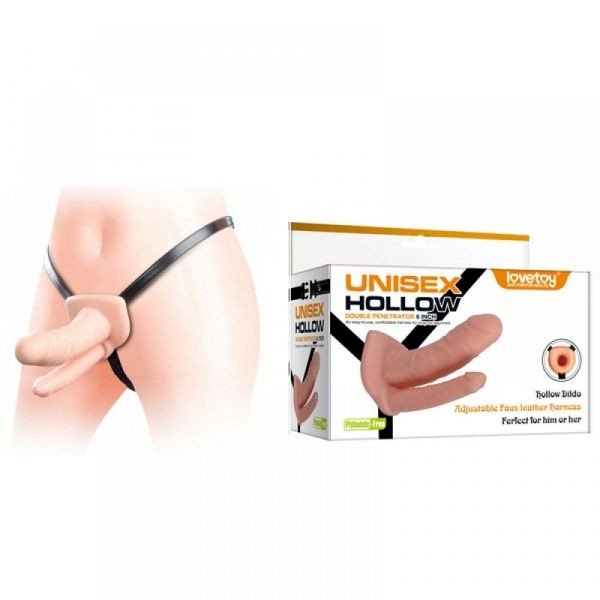 *CAPA EM SILICONE- DUPLA PENETRAÇÃO - UNISEX HOLLOW