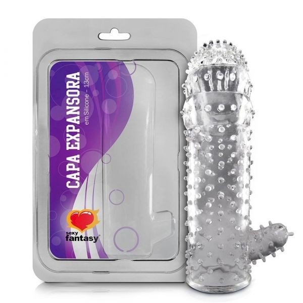 ºCAPA EXPANSORA PENIANA COM ESTIMULADOR 13 CM