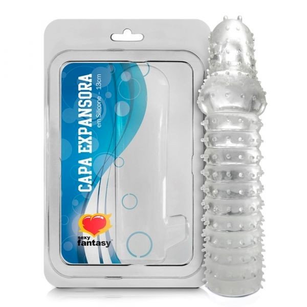 ºCAPA EXTENSORA PENIANA EM SILICONE 13 CM