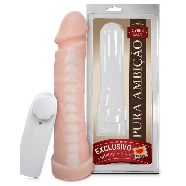 º300 CYBER MACIÇO C/ VÉRTEBRA E VIBRO - 16X4,5 CM  PC300