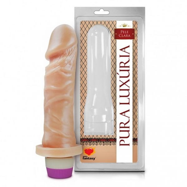 ºPÊNIS REALÍSTICO COM VIBRO – 15,3X4 CM PC008