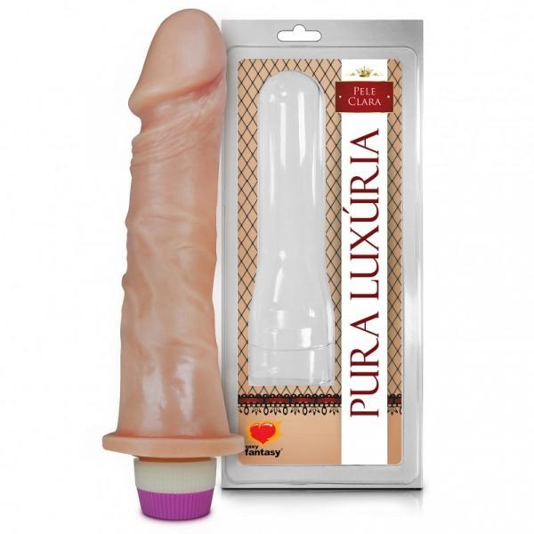 ºPÊNIS REALÍSTICO COM VIBRO – 18X4,4 CM - PC019 - 7898932849247