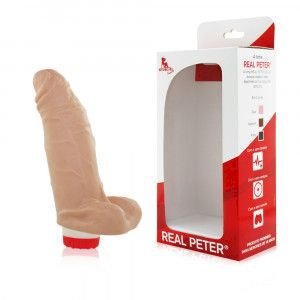 °PRÓTESE GORDINHO COM ESCROTO E VIBRO - REAL PETER