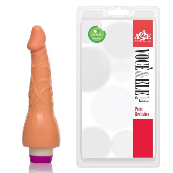 ºPrótese explorer com vibro - começa fino 20x4 cm na cor pele AH134