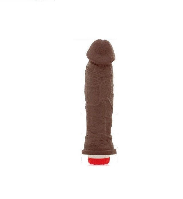 °PRÓTESE PENIANA MARROM CHARMOSO C/ VIBRO