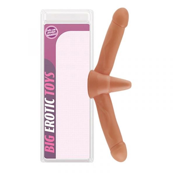 ºPRÓTESE HAVAIANA PLUG COM VIBRADOR E 2 PÊNIS AH71