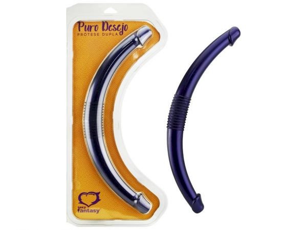 *PRÓTESE PONTA DUPLA ROXA 43 x 3,5cm - AH73