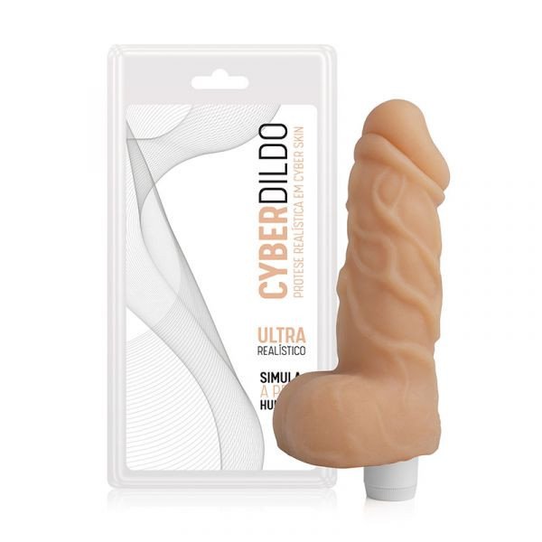 ºPrótese em Cyber Skin C/ VIBRO - Big Boss - 18,5x5 cm AH318