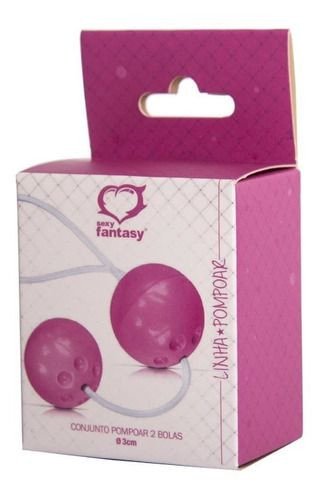 ºCONJUNTO 2 BOLAS POMPOAR ROSA 03,4 CM 7898540501834