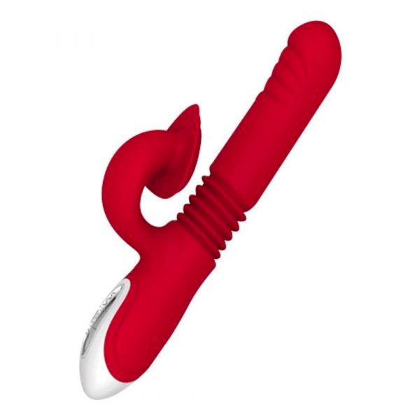 ºPOP TOY - VIBRADOR COM FUNÇÃO VAI E VEM E ESTIMULADOR SHMILY