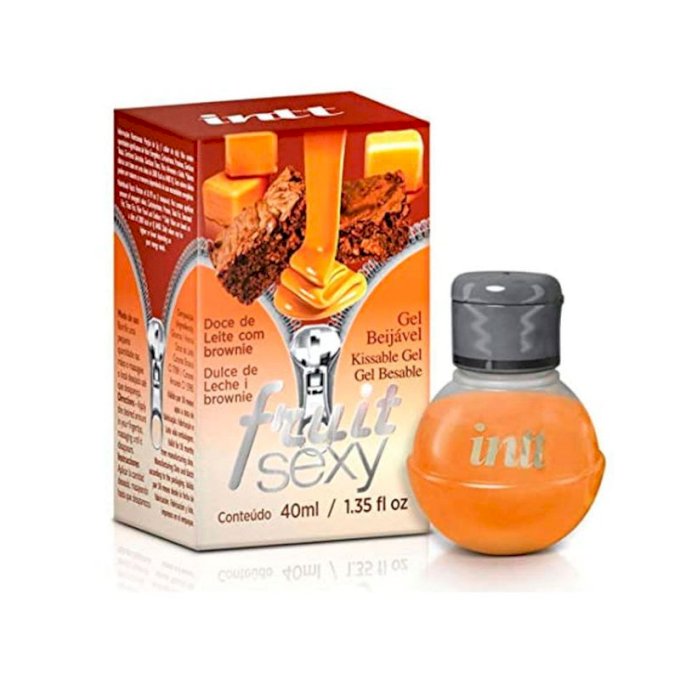*FRUIT SEXY Doce de Leite com Brownie INTT Gel beijavel 40ml