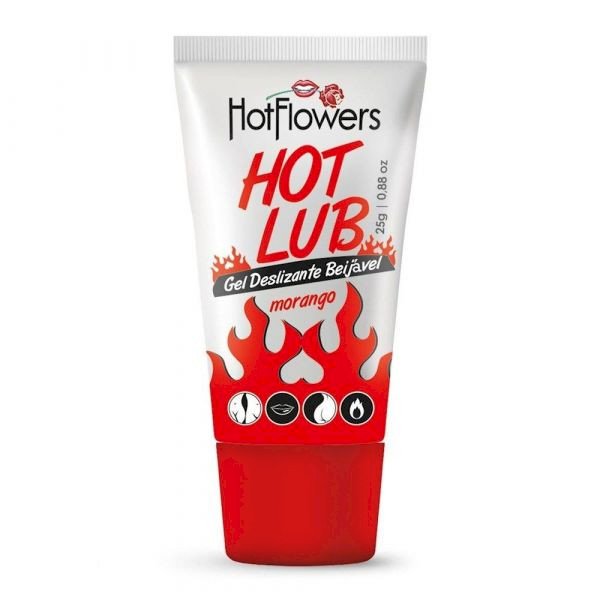 ºHOT LUB LUBRIFICANTE BEIJÁVEL 25G HOT FLOWERS