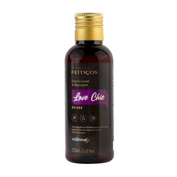 ºÓleo Corporal e Massagem Love Chic - Êxtase - 120ml