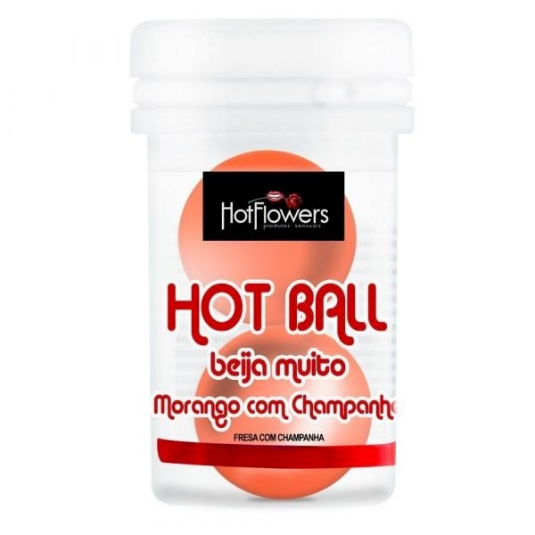 ºHOT BALL BEIJA MUITO-MORANGO COM CHAMPANHE