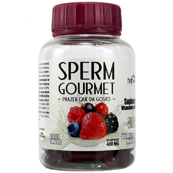 ºSPERM GOURMET SABOR NA EJACULAÇÃO 60 CÁPSULAS