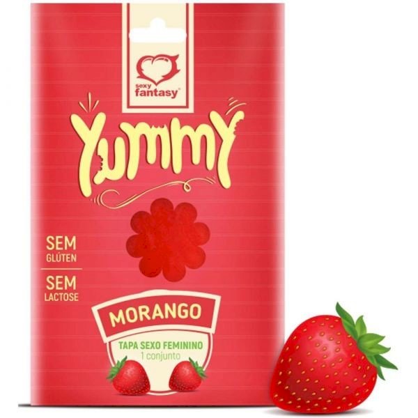 ºTapa sexo comestível morango yummy