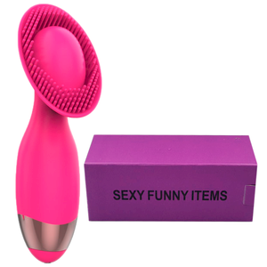 ºSEXY FUNNY ITEMS ESCOVA ESTIMULADORA DE CLITÓRIS EM SILICONE INTT