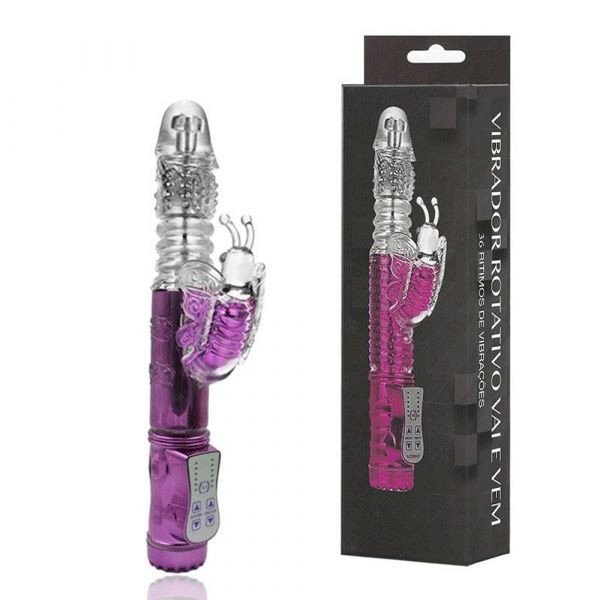 ºVibrador Rabbit Rotativo Vai e Vem 