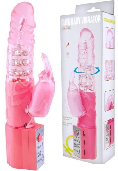 ºROTATIVO COM PÉROLAS COELHO ROSA