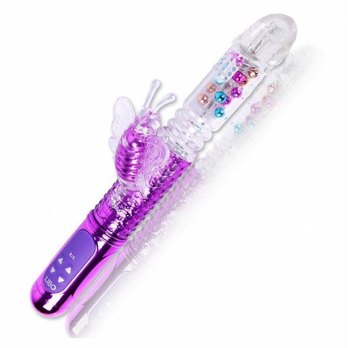 ºFEMALE MASTURBATION - VIBRADOR ROTATIVO VAI E VEM COM VIBRO E ESTIMULADOR CLITORIANO EM FORMA DE BOR