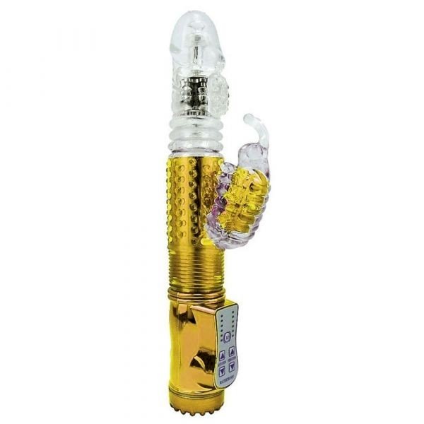 ºVIBRADOR ROTATIVO VAI E VEM  - DOURADO