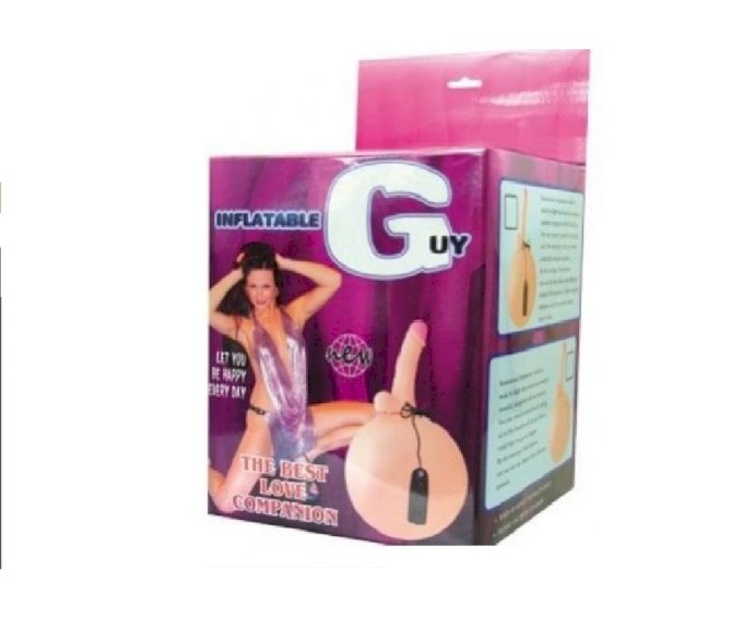 ºBOLA INFLÁVEL COM PÉNIS E VIBRO - INFLATABLE GUY