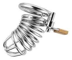 *Cinto De Castidade Metal Aço Inox - Bdsm Sadomasoquista