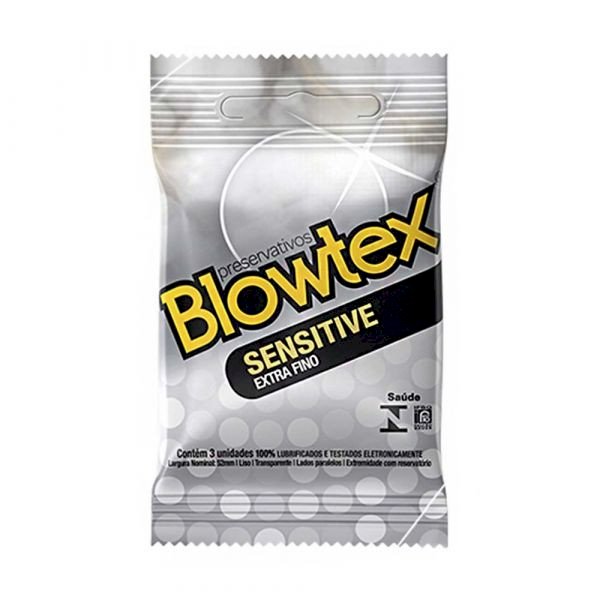 *PRESERVATIVO SENSITIVE BLOWTEX-EXTRA FINO -7896007202720
